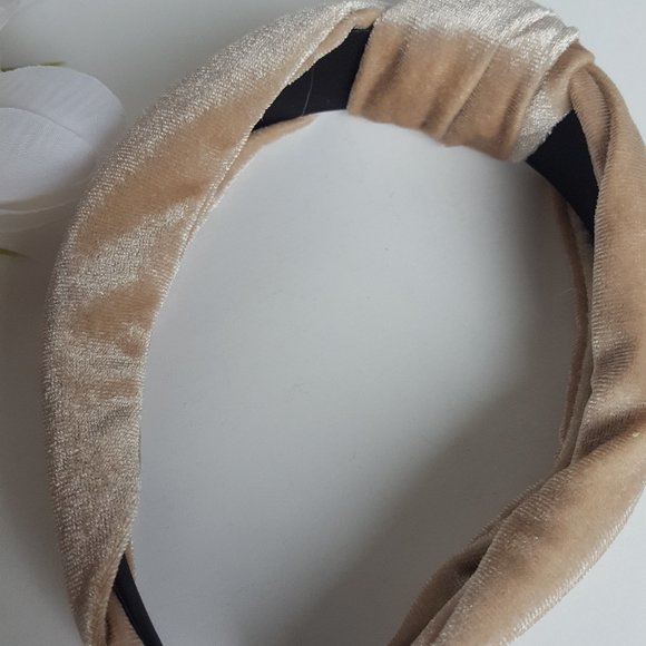 AQUA velvet knot wide headband turban - Picture 8 of 9